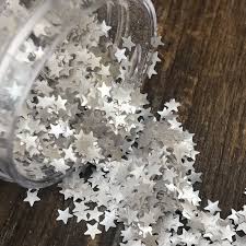 Sprinkles - Tiny Silver Glitter Stars
