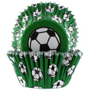 Cupcake Cases - Soccer - Foil 25pk (std size)