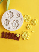 Silicone Mould - Sunflowers (6 Cavities)