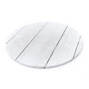 White Planks ( Wood Timber ) Print - Round MDF Cake Boards