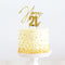 Cake Toppers - Happy 21st - Gold Plated Metal
