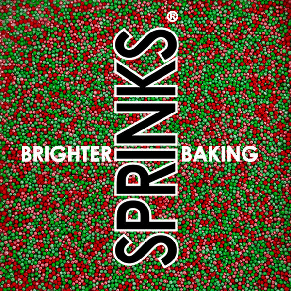 Sprinkle Mix - Nonpareils - Buddy's Christmas Blend - 500g BULK