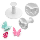 Cutters - Butterfly Plunger Cutter Set - 3pc