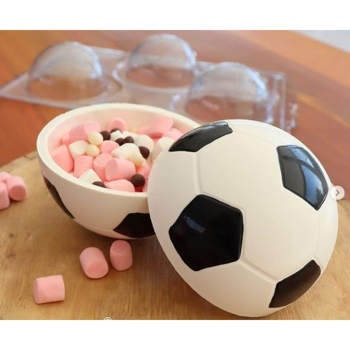 Chocolate Mould - Soccer Ball 500g - 3 pc Chocolate Mould set - BWB