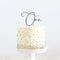 Cake Toppers - One - Silver Plated Metal