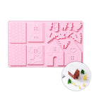 Silicone Chocolate Baking Mould - Gingerbread House (Christmas)