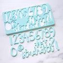 Handwritten - Numbers & Symbols Set - Sweet Stamp - turquoise