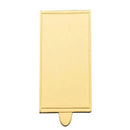 Rectangle Cardboard Cake Board - 5.5cm x 12cm Gold Dessert Board with Tab