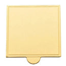 Square Cardboard Cake Board - 7cm Gold Dessert Board with Tab