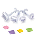 Cutters - Square Plunger Cutter Set - 4pc