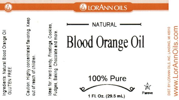 Blood Orange (Natural) Flavour Oil 29.5ml - LorAnn