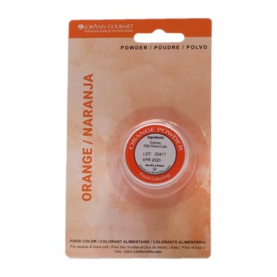 Food Colour Powder - Orange 4g - LorAnn