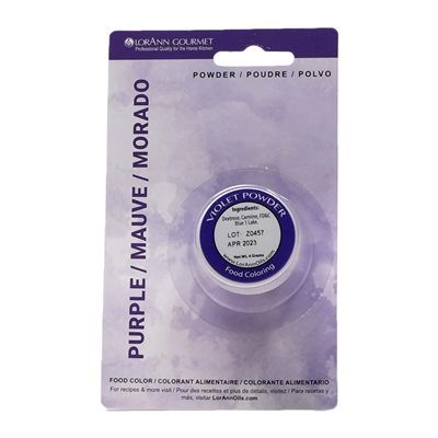 Food Colour Powder - Purple 4g - LorAnn