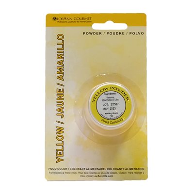 Food Colour Powder - Yellow 4g - LorAnn