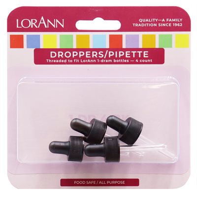 LorAnn Eye Droppers - fits 1 dram bottles - 4pk