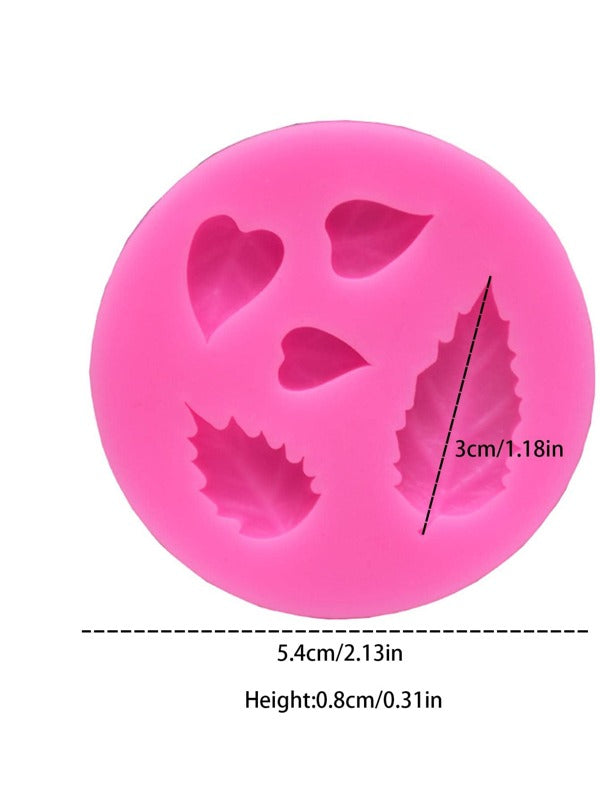 Silicone Mould - 5 Little Leaves