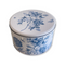 Cake Storage Tin - China Blue Etchings & Roses - 25cm (Large) Round - By Sanderson