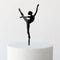 Cake Topper - Silhouette Ballerina (Black Acrylic Cake Topper)