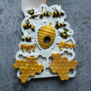 Silicone Mould - Bee Hives & Honeycomb Drips