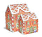 Cookie / Biscuit Storage Tin - Gingerbread House (Small)