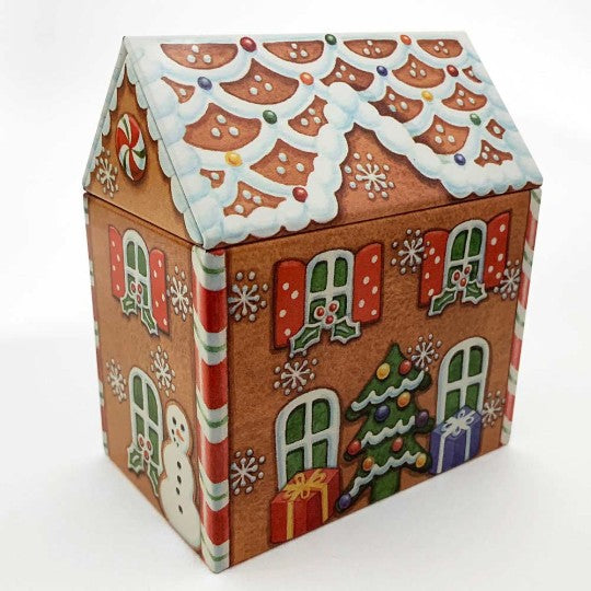 Cookie / Biscuit Storage Tin - Gingerbread House (Large) – Latorta