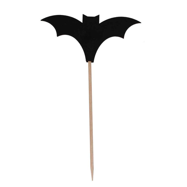 Cupcake Toppers - Black Bats (Halloween) 12pk