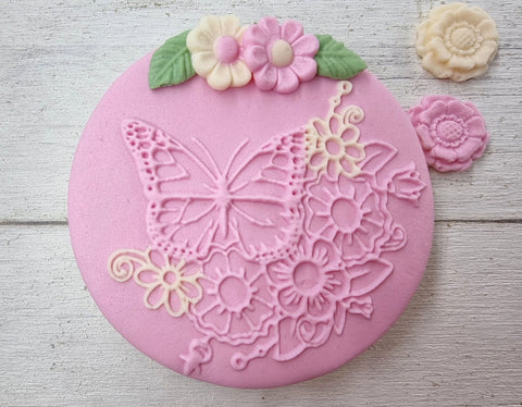 Debosser - Butterfly Lace (Cookie / Fondant Embosser)