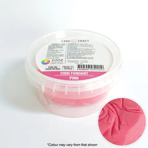 Cake Craft RTR Fondant 200g - Pink