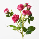 Floristry - Rose Bud Spray in Fuchsia - Artificial Flowers