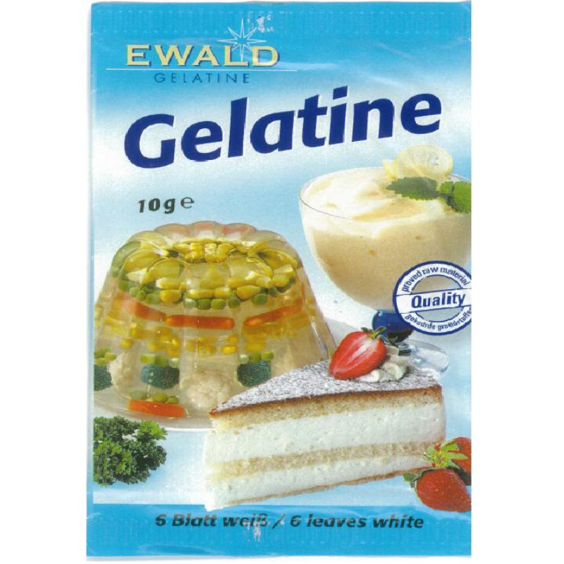 Gelatine Leaves - 6pk (Platinum) (Porcine)  - Ewald