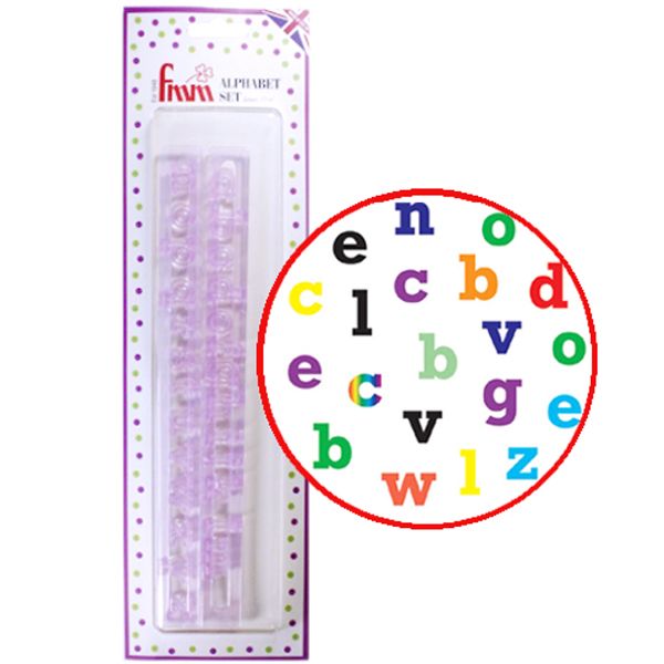 Cutter Set - Alphabet Tappit - Block Lowercase