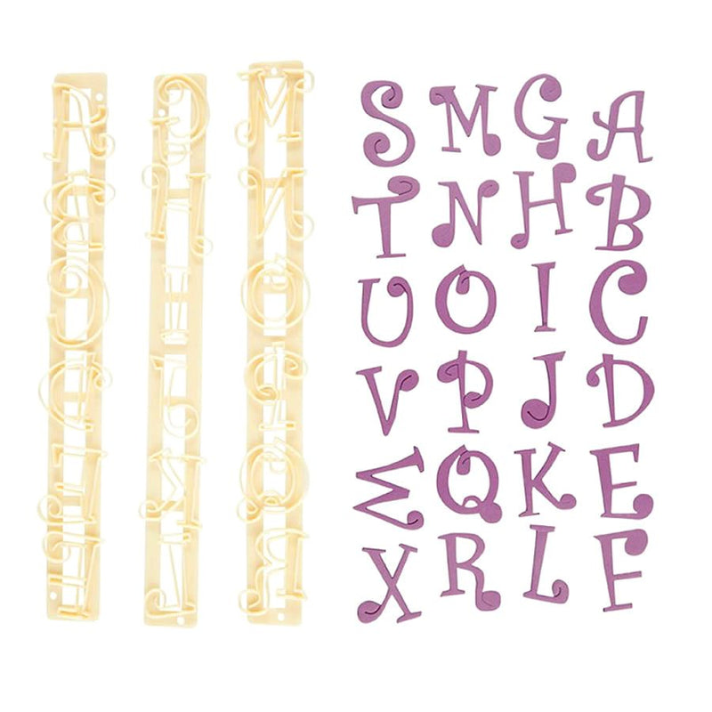 Cutter Set - Alphabet & Numbers Tappit - Funky Uppercase