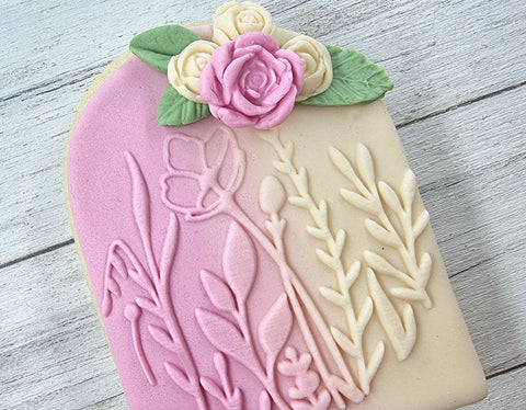 Debosser - Flower Field (Cookie / Fondant Embosser)