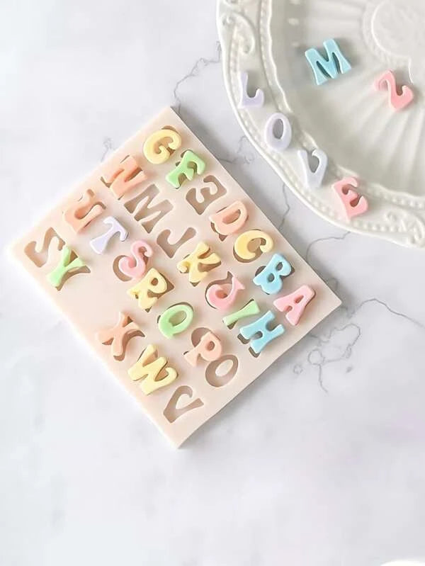 Silicone Mould - Groovy Alphabet - Uppercase