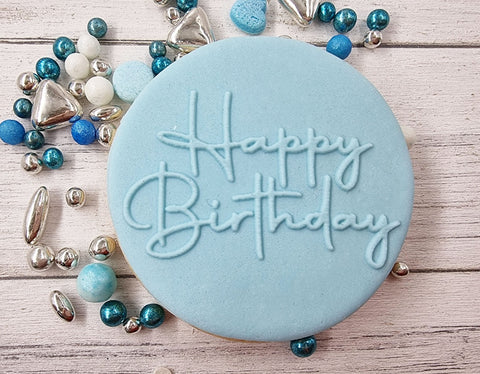 Debosser - Happy Birthday (Cookie / Fondant Embosser)