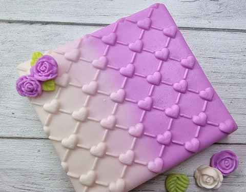 Debosser - Heart Lattice Pattern (Valentine's Cookie / Fondant Embosser)