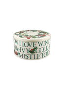 Cake Storage Tin - Emma Bridgewater's Christmas Holly Round Cake Tin - Medium