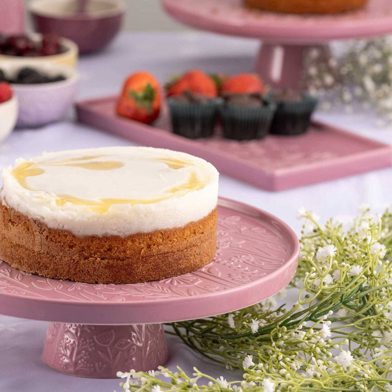 Pink Meadow Cake Stand 27cm - Mason Cash