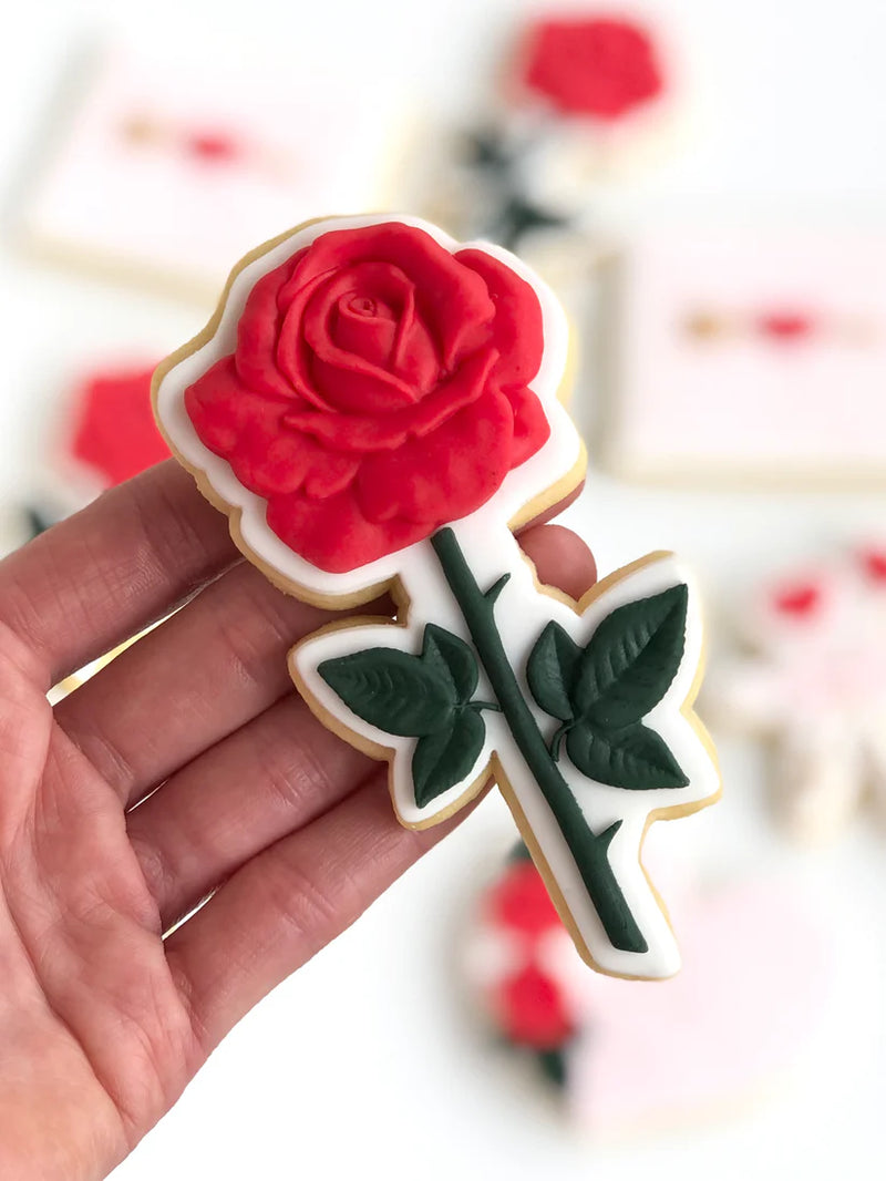 Little Bikkie - Rose Stem Silicone Mould & Cookie Cutter Kit