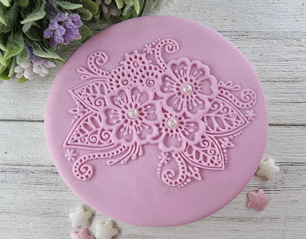 Debosser - Lace Flowers (Cookie / Fondant Embosser)