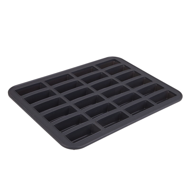 Cake Pan - Mini Loaf / Bar Pan 24 Cavity (6.5cm x 2.5cm) - Silcone