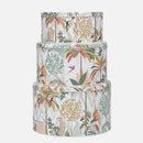 Cake Storage Tin - Sara Miller's Palm Garden Round Tin - Medium