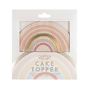 Cake Topper - Peach & Gold Rainbow (Wood & Acrylic)