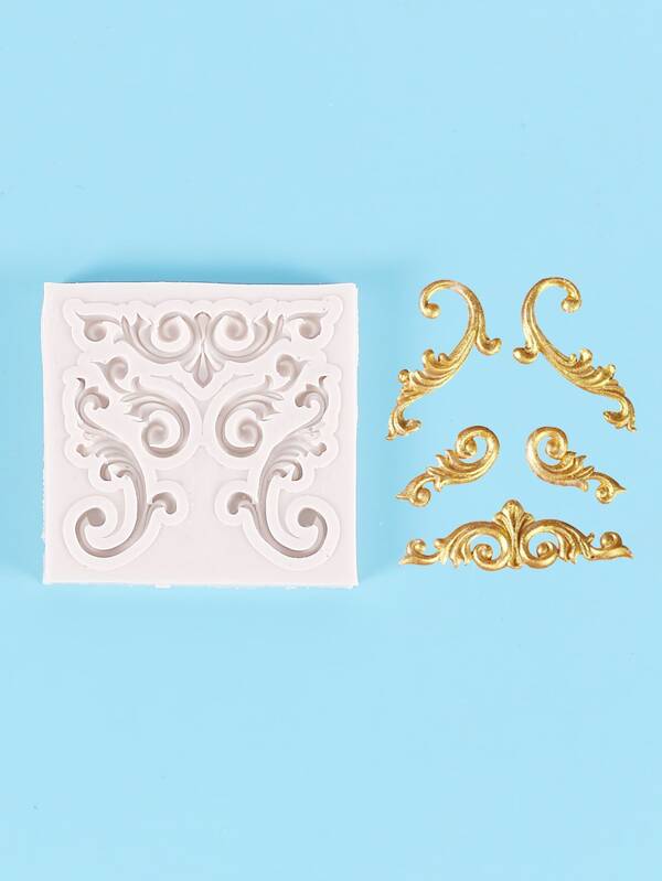 Silicone Mould - Rococo Leaf Scrolls