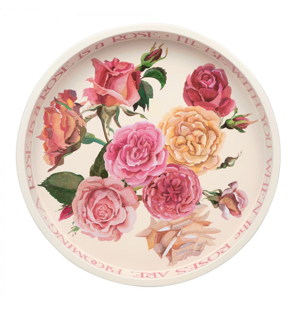 Serving Tray Tin - Roses All My Life 30cm by Emma Bridgewater