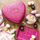 Cake Storage Tin - Million Gestures Heart Shaped Tin - Sara Miller Valentines Collection