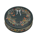 Storage Tin - Sara Miller's Fig Wreath Round Tin (Small Treat Size)