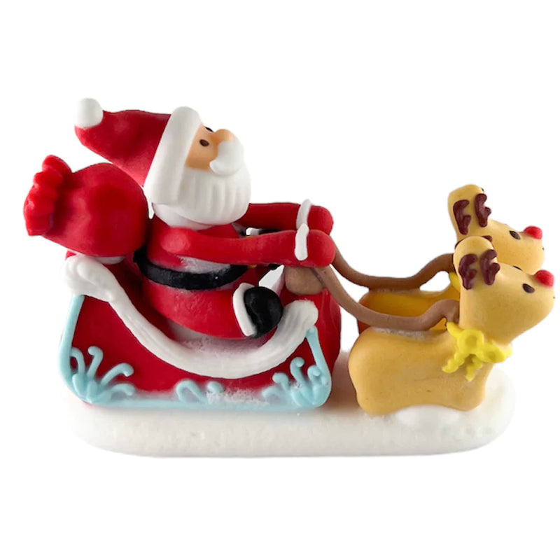 Cake Topper Edible - Santa's Sleigh (Icing)