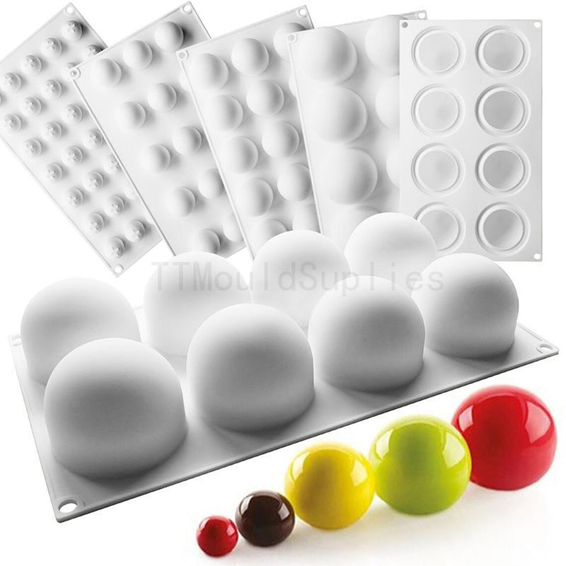 Silicone Dessert Mould - Sphere 6.2cm (Large)