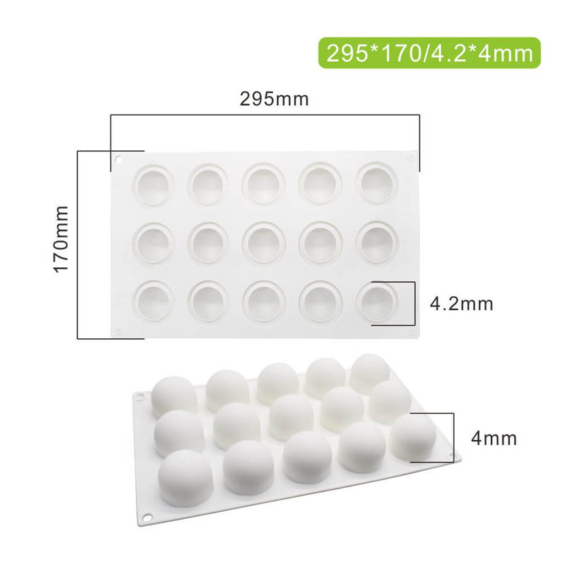 Silicone Dessert Mould - Sphere 4cm (Medium)